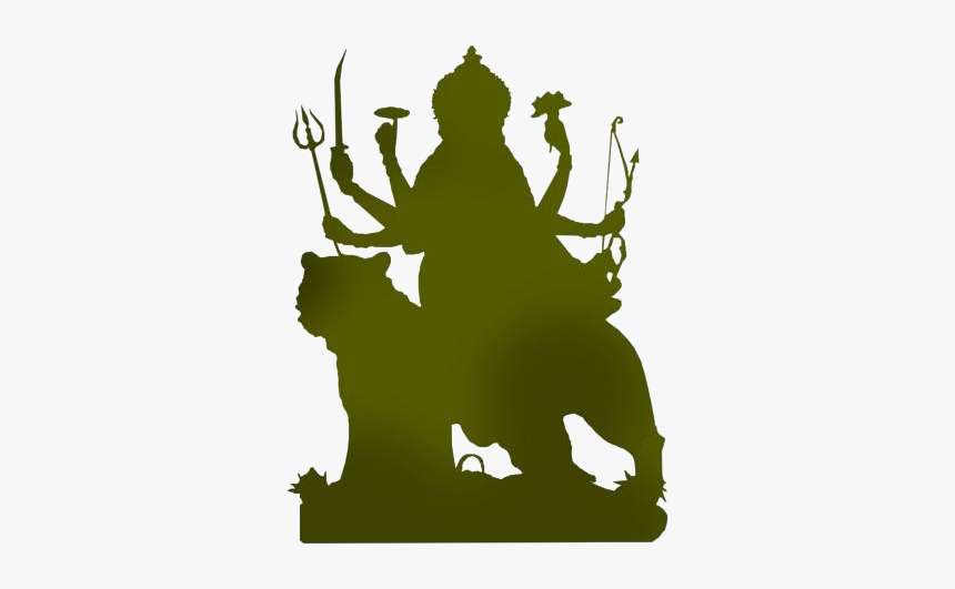 Durga Matha Png Transparent Images - Silhouette, Png Download, Free Download