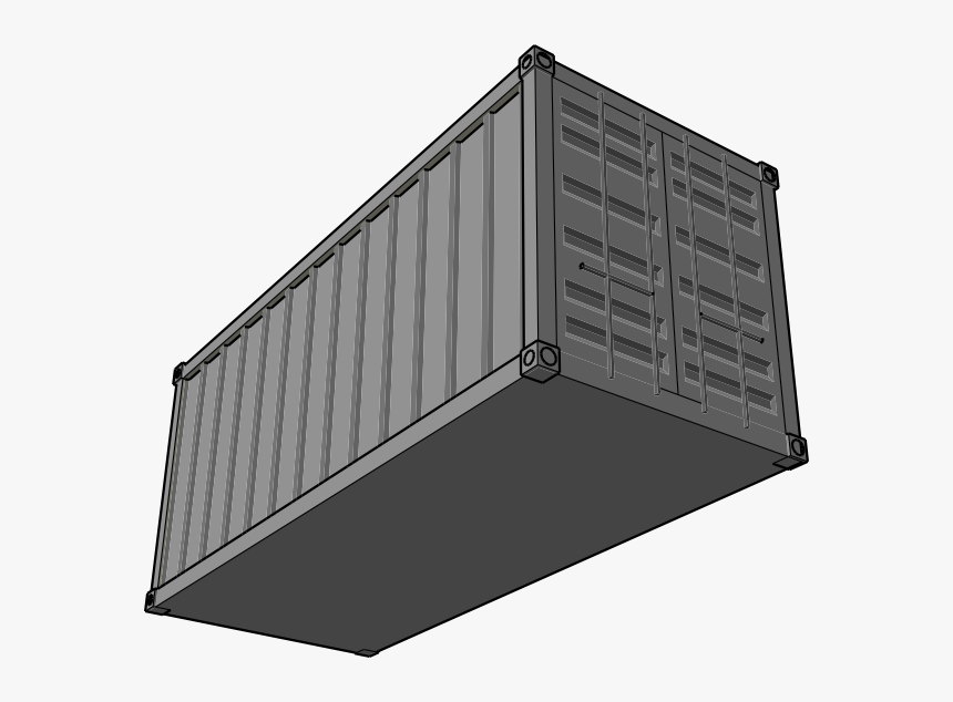 Shipping Container Svg Clip Arts - Shipping Container Clip Art, HD Png Download, Free Download
