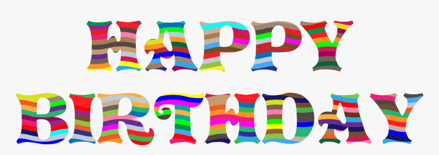 Text,graphic Design,party Supply - Clip Art Happy Bday, HD Png Download, Free Download