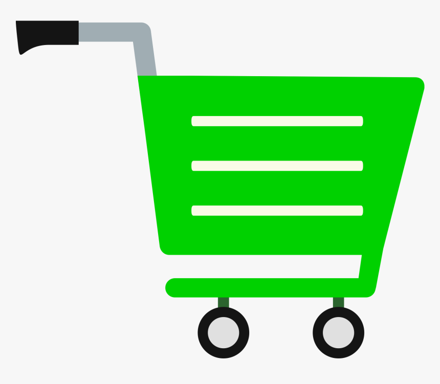 Shopping Cart Icon Transparent Background 72 Green, HD Png Download, Free Download