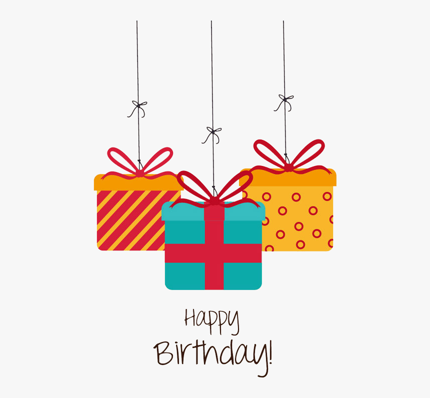 Birthday Gift Greeting Card Christmas - Happy Birthday Gift Png, Transparent Png, Free Download