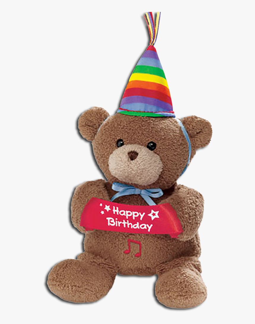 Gund Musical Happy Birthday Wishes Teddy Bear - Png Happy Birthday Teddy Bear, Transparent Png, Free Download