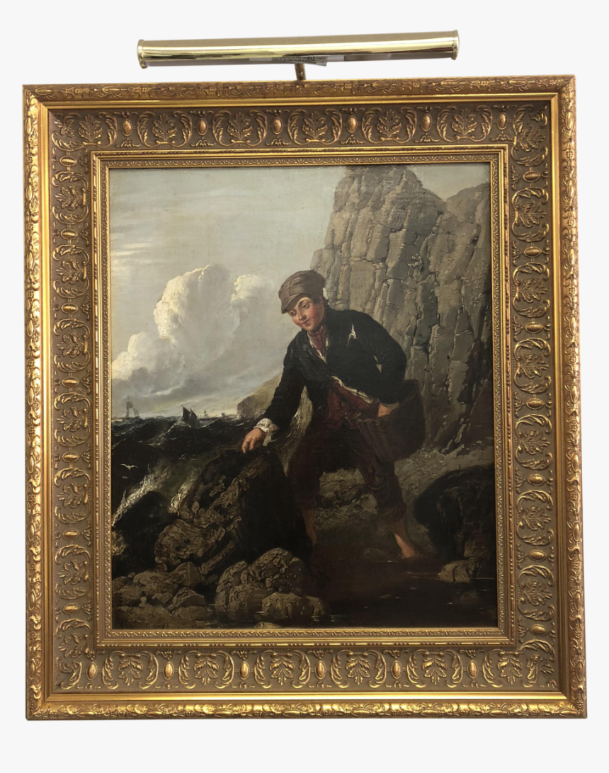 William John Thomas Collins “the Mussel Gatherer” Oil - Picture Frame, HD Png Download, Free Download