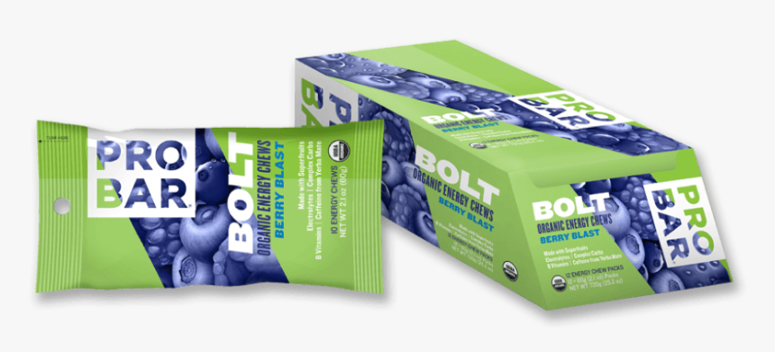 Probar Bolt Energy Chew Berry Blast - Carton, HD Png Download, Free Download