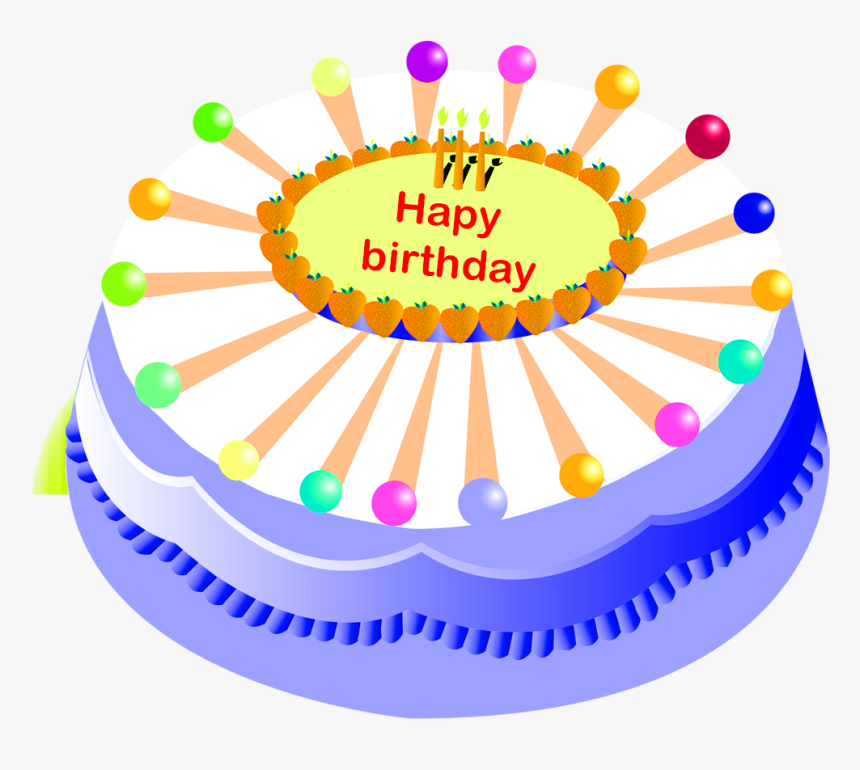 Birthday Cake Cliparts Png Vector - Vector Happy Birthday Png, Transparent Png, Free Download