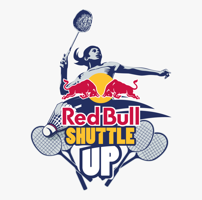Red Bull Shuttle Up Logo - Logo For Badminton Tournament, HD Png Download, Free Download