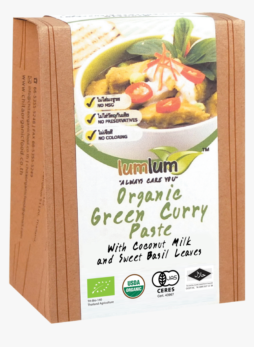 Lumlum Organic Green Curry Paste, HD Png Download, Free Download