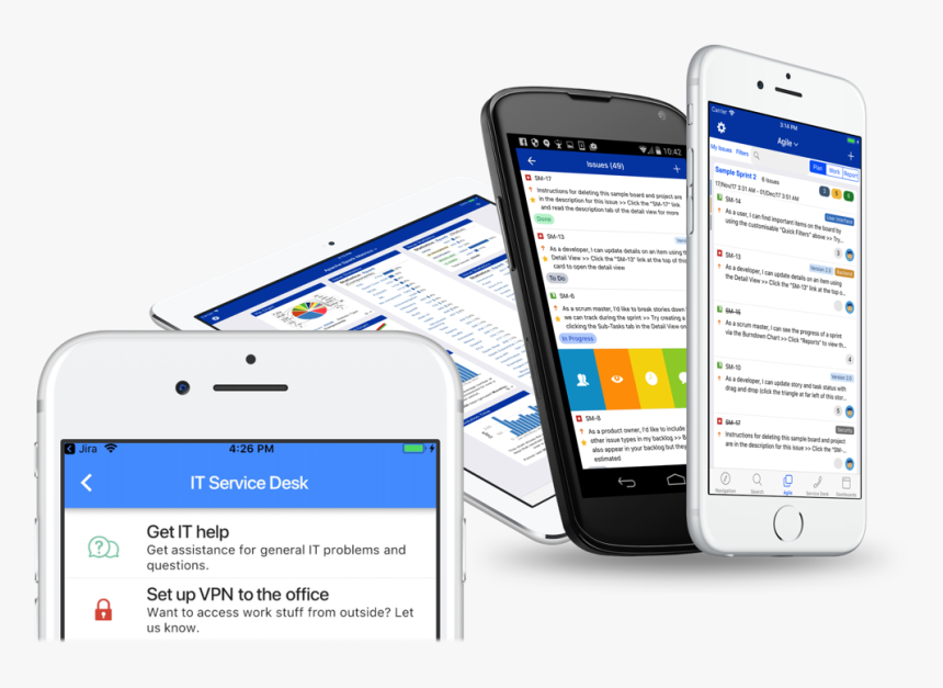 Mobile Jira App On Iphone And Android - Jira Mobile App, HD Png Download, Free Download