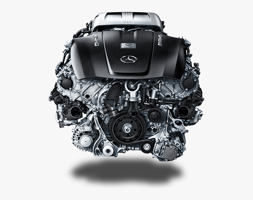 Amg V8 Engine - Mercedes Amg Gtr Motor, HD Png Download, Free Download