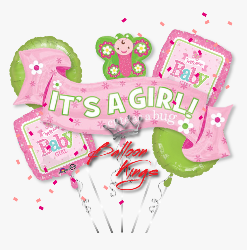 Its A Girl Butterfly Bouquet - Its Agirl Png, Transparent Png, Free Download