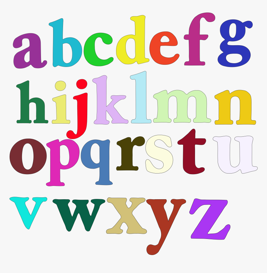 Clipart Letters Purple - Lowercase Letters Clip Art, HD Png Download, Free Download