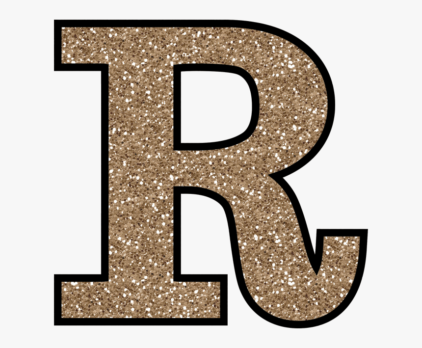 Flower Clipart Alphabet R Fee - Gold Glitter Letter R, HD Png Download, Free Download