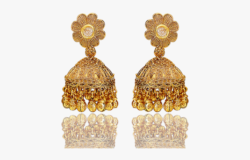 Gold Plated Jhumkas"
 Src="//cdn - Earrings, HD Png Download, Free Download