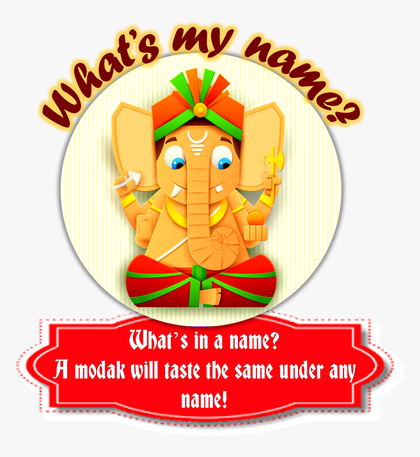 Whats My Name Ganesh2016 - Ganesh Chaturthi Clip Art, HD Png Download, Free Download