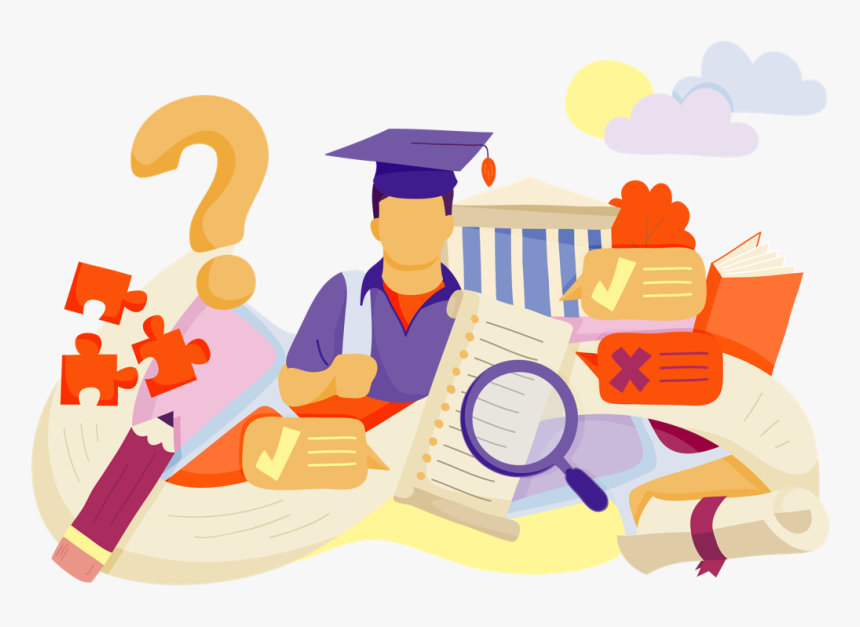 Illustration Of Various Education Related Objects, HD Png Download, Free Download