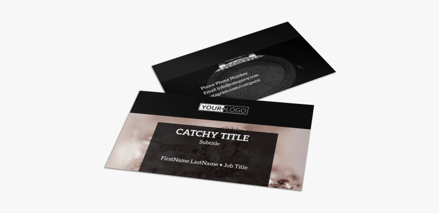 Jewelry Store Business Card Template Preview - Jewelry Shop Business Card, HD Png Download, Free Download