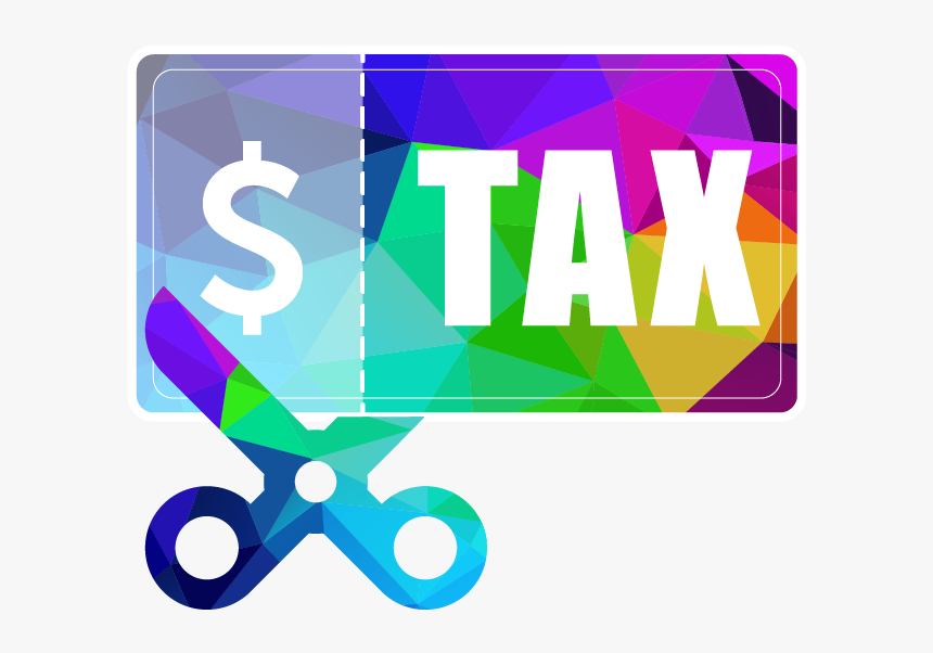 Icon Of Scissors Cutting Tax Dollar - Graphic Design, HD Png Download, Free Download