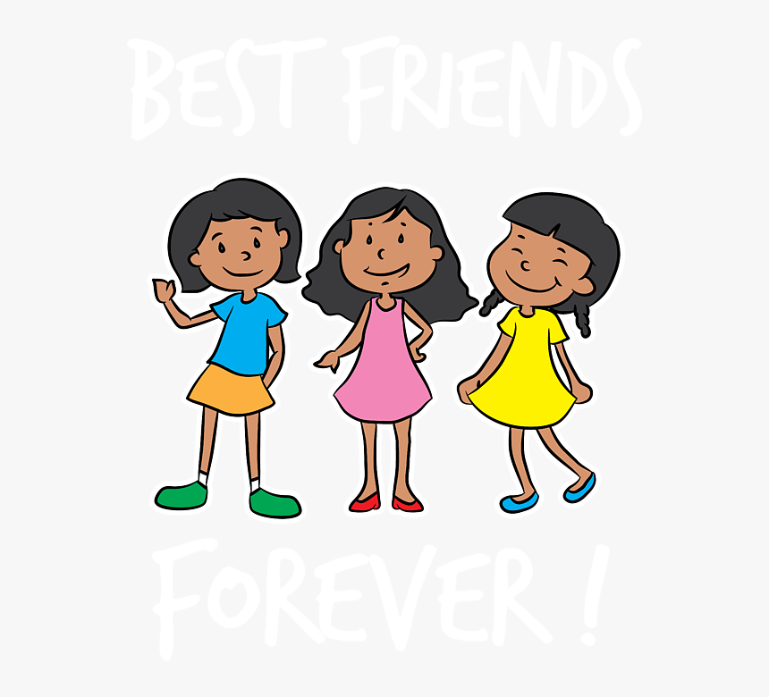 Three Best Friends Photo Cartoon, HD Png Download, Free Download