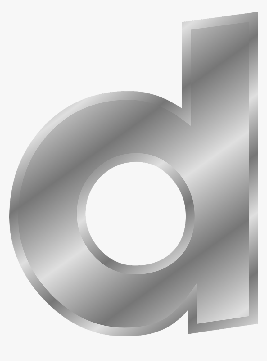 Silver Letter D Png, Transparent Png, Free Download