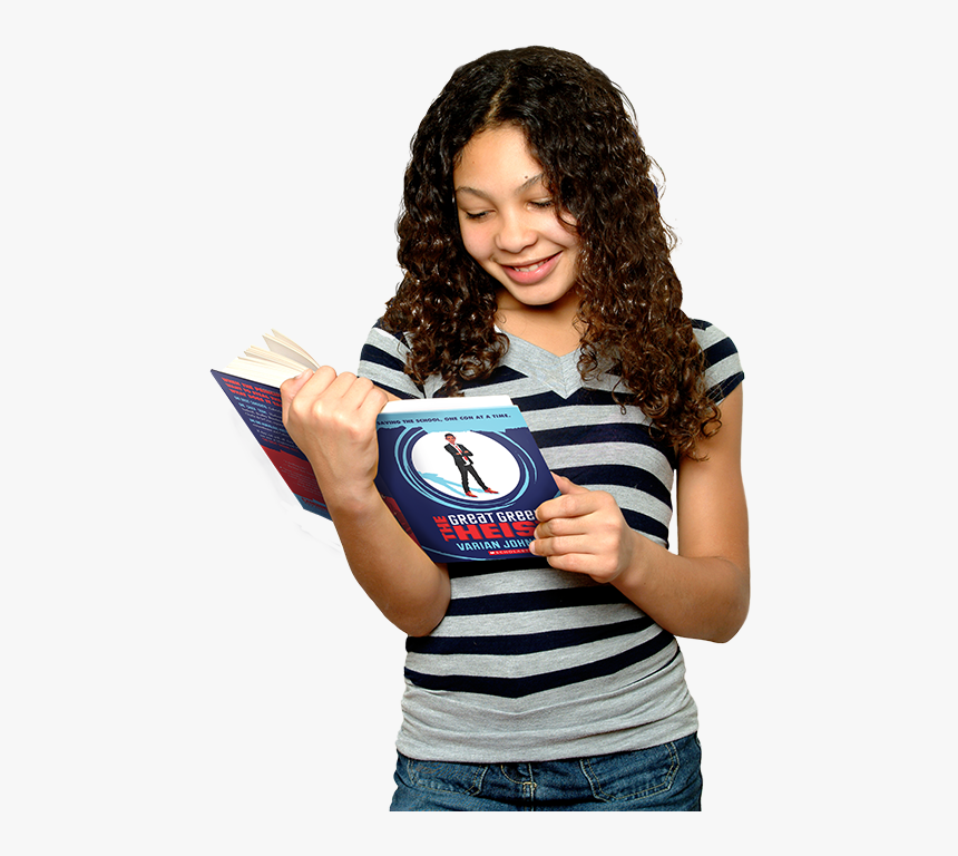 Girl Reading A Book - Girl, HD Png Download, Free Download