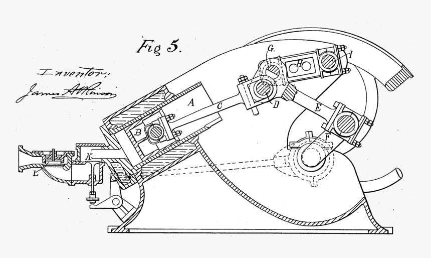 Atkinson Gas Engine - Atkinson Gas Engine Patent, HD Png Download, Free Download