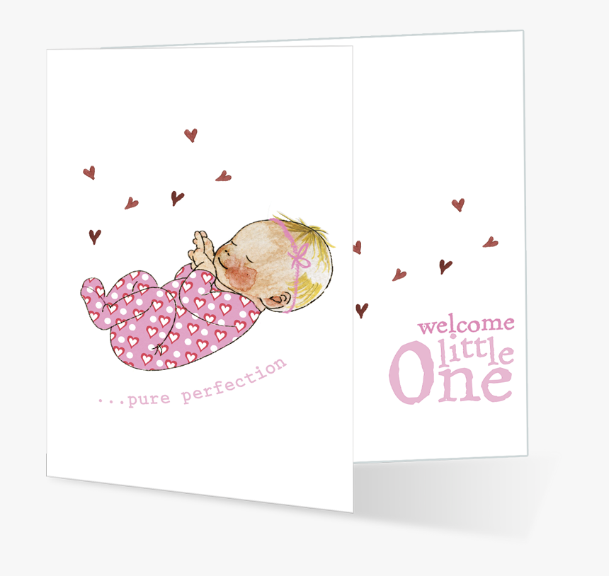 Baby Girl Congratulations Card - Illustration, HD Png Download, Free Download