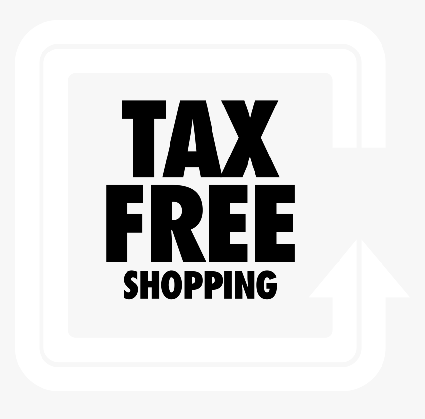 Tax Free Shopping Logo Black And White - Tax Free, HD Png Download, Free Download