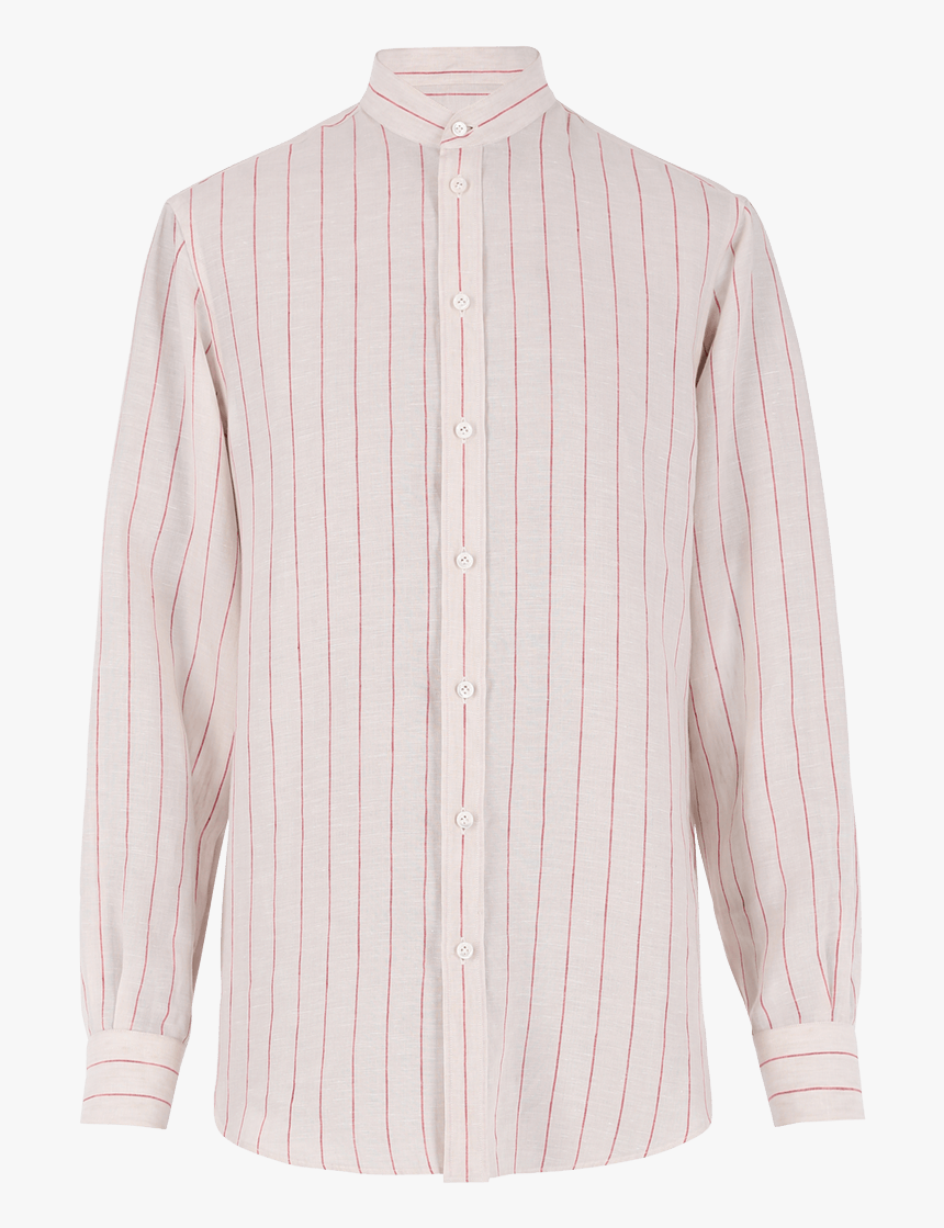 Linen Shirt With Red Stripes Ss19 Collection, Pal Zileri - Formal Wear, HD Png Download, Free Download