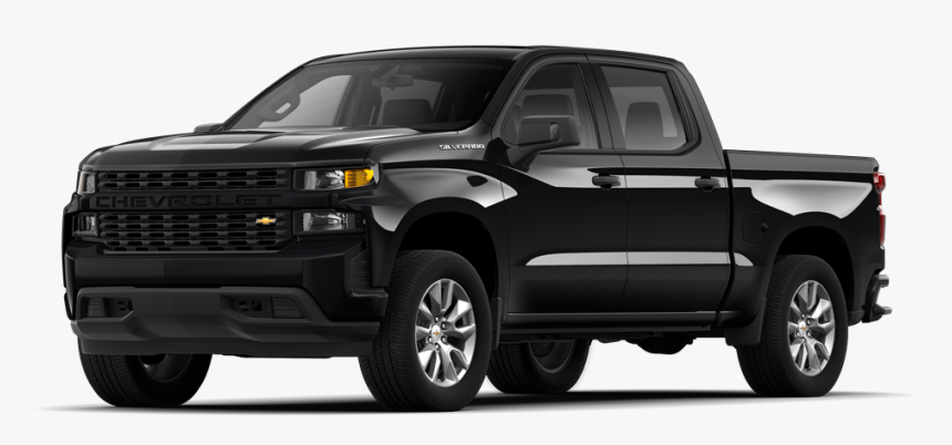 2019 Chevrolet Silverado 1500 Crew Cab 1cx Short Bed - 2019 Chevy Silverado Black, HD Png Download, Free Download