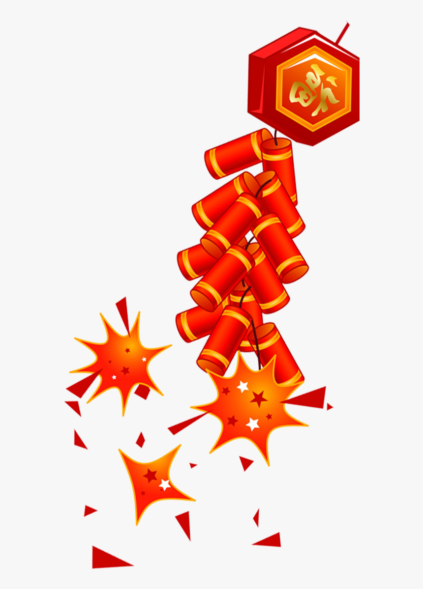 Firecracker Chinese New Year - Chinese New Year Firecrackers Transparent Png, Png Download, Free Download