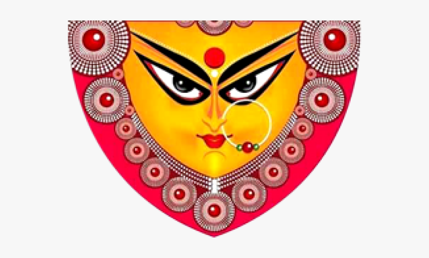 Dussehra Png Transparent Images - Durga Face Png Hd, Png Download, Free Download