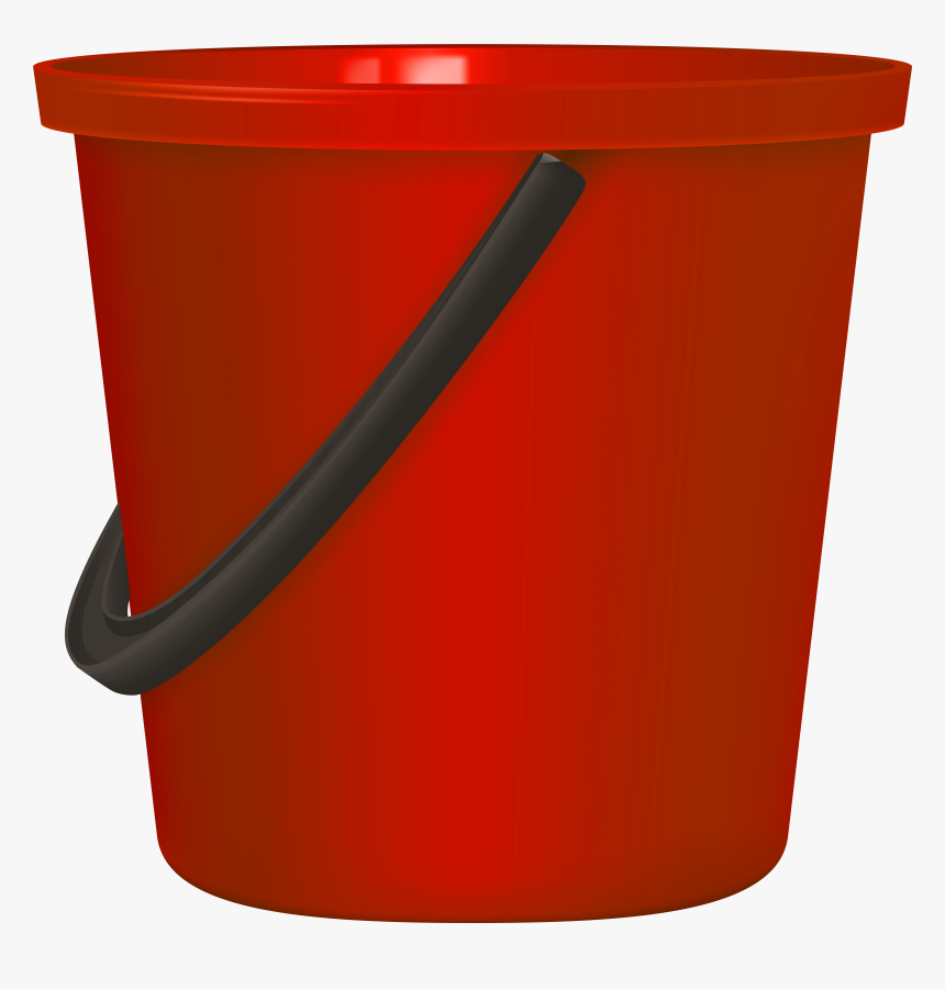 Red Bucket Png Clip Art, Transparent Png, Free Download