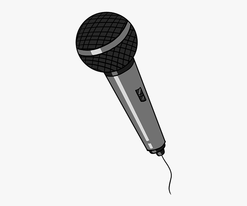 How To Draw Microphone - Microphone Drawing, HD Png Download, Free Download