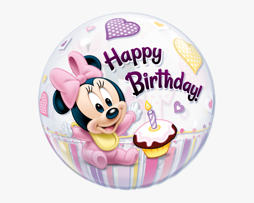 Minnie Mouse 1st Birthday - Baby Minnie Mouse Balloon, HD Png Download, Free Download