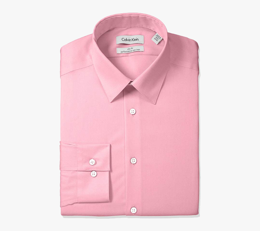 Slim Fit Pink Shirt By Calvin Klein - Best Shirt Color, HD Png Download, Free Download