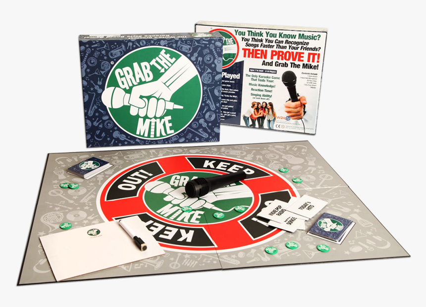 Grab The Mike Karaoke Game - Poker Set, HD Png Download, Free Download