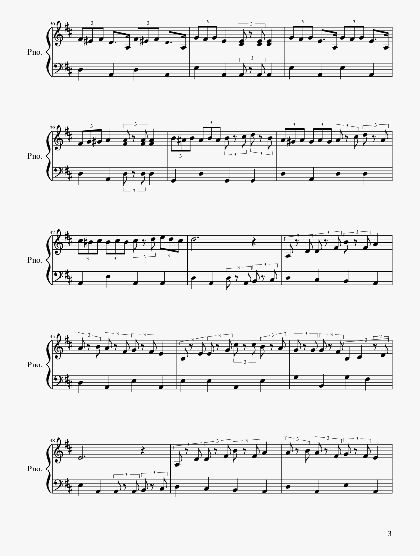 Turkish March Piano Sheet, HD Png Download, Free Download