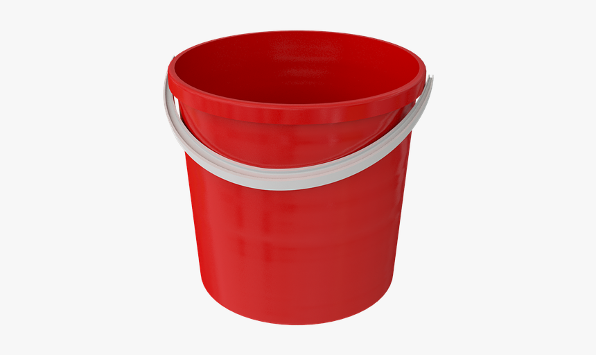 Bucket, Cleaning, Wash, Capacity, Pen, Plastic, Red - Plastic Pail, HD Png Download, Free Download