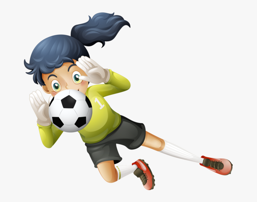 Cricket Clipart Playing 214 Classroom - Girl Soccer Goalie Clipart, HD Png Download, Free Download