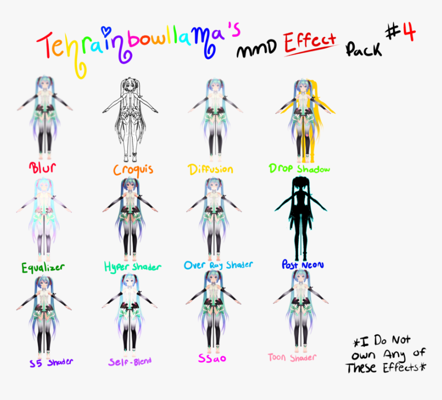 Tehrainbowllama"s Mmd Effect Pack - Mmd Effect, HD Png Download, Free Download