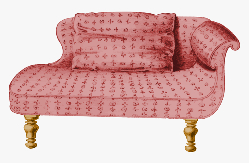 Loveseat Couch Chair Chaise Longue - Loveseat Transparent, HD Png Download, Free Download