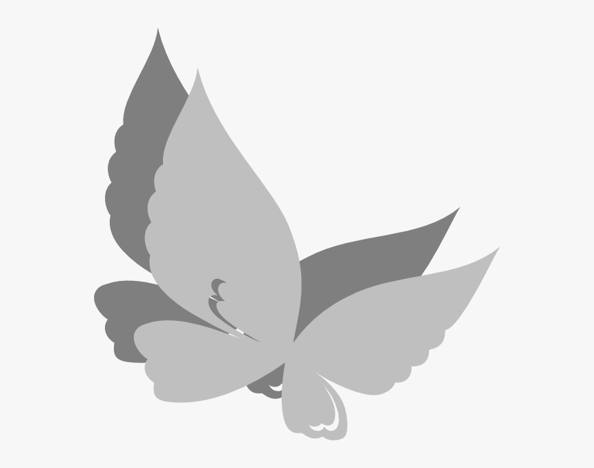 Butterfly Vector Png Hd Clipart , Png Download - Butterfly Grey Png, Transparent Png, Free Download