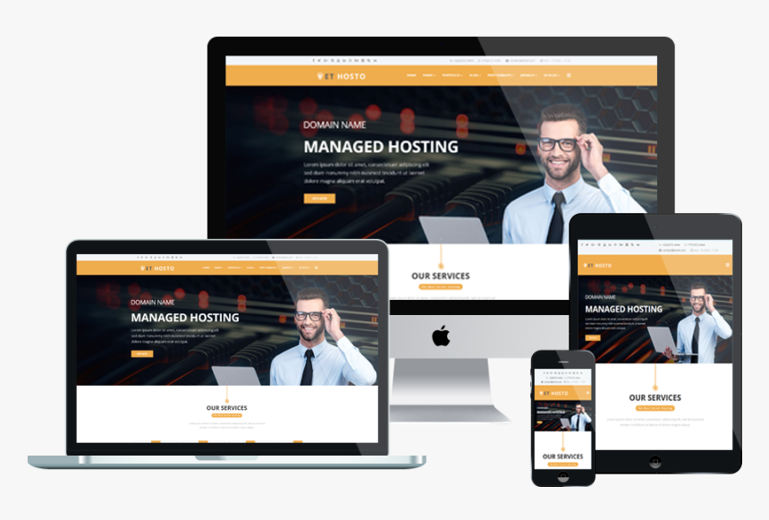 Top Best Free Wordpress Themes For Hosting Company - Free Personal Wordpress Templates, HD Png Download, Free Download