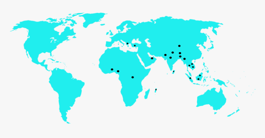 Simple World Map Outline Png, Transparent Png, Free Download