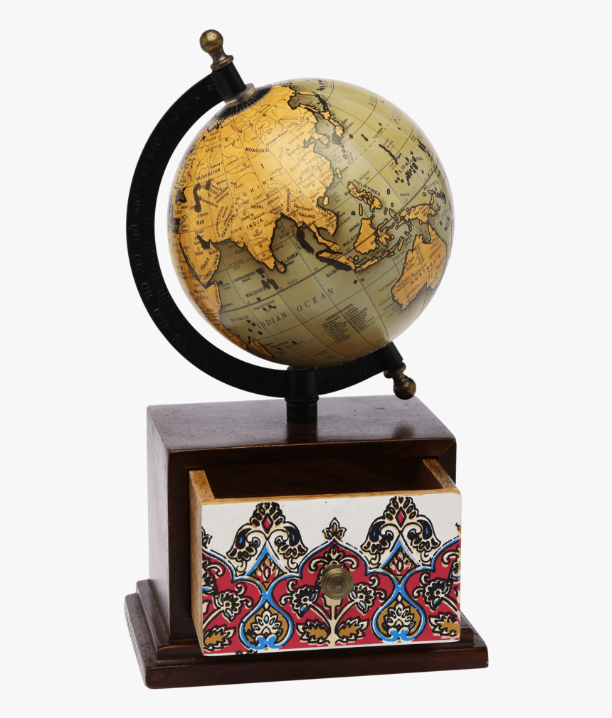 Indi Globe With Drawer - Globe, HD Png Download, Free Download