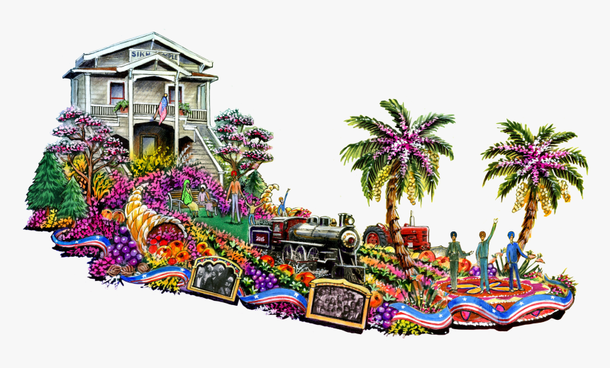 An Artist"s Rendering Of The Future, First-ever Sikh - Rose Parade Float Illustration, HD Png Download, Free Download