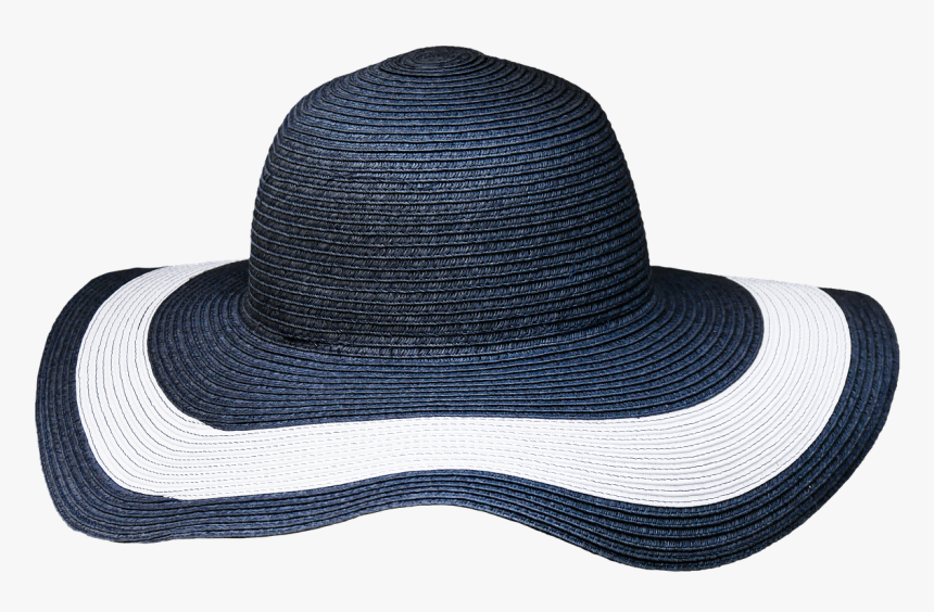 Hat Blue White Rim - Sun Hat Transparent Background, HD Png Download, Free Download