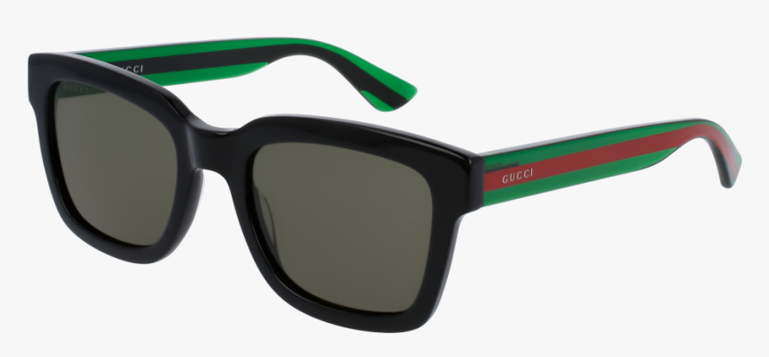 Gucci Gg0001s-002 Black/green 52mm Urban Men Sunglasses - Gucci Sunglasses Gg0003s, HD Png Download, Free Download