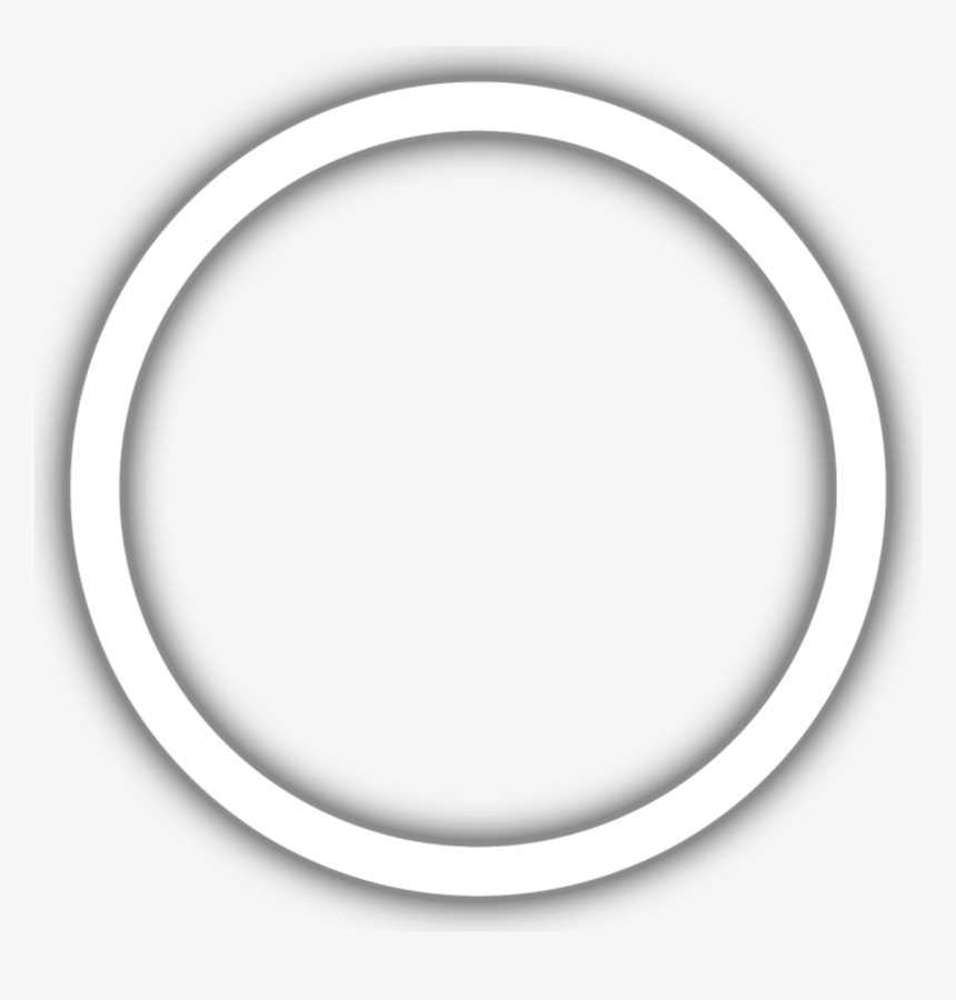 White Png Picsart - White Circle Sticker Png, Transparent Png, Free Download