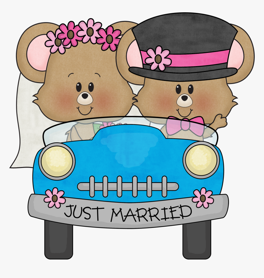 Digi Stamp - Just Married Wedding Bells Clipart, HD Png Download, Free Download